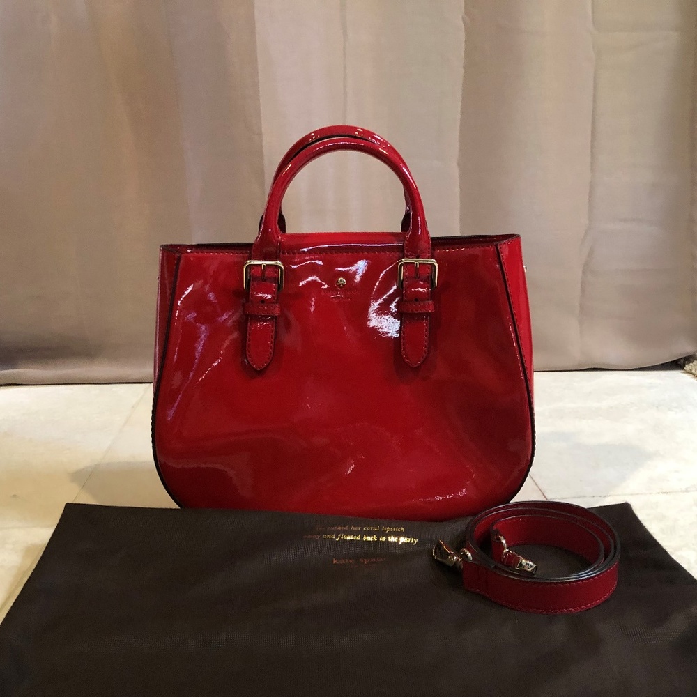 Kate Spade Red Patent Leather Satchel
